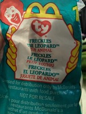 Ty Beanie Baby Freckles the Leopard, PVC Pellets, DOB 6/3/1996, Animal 4066