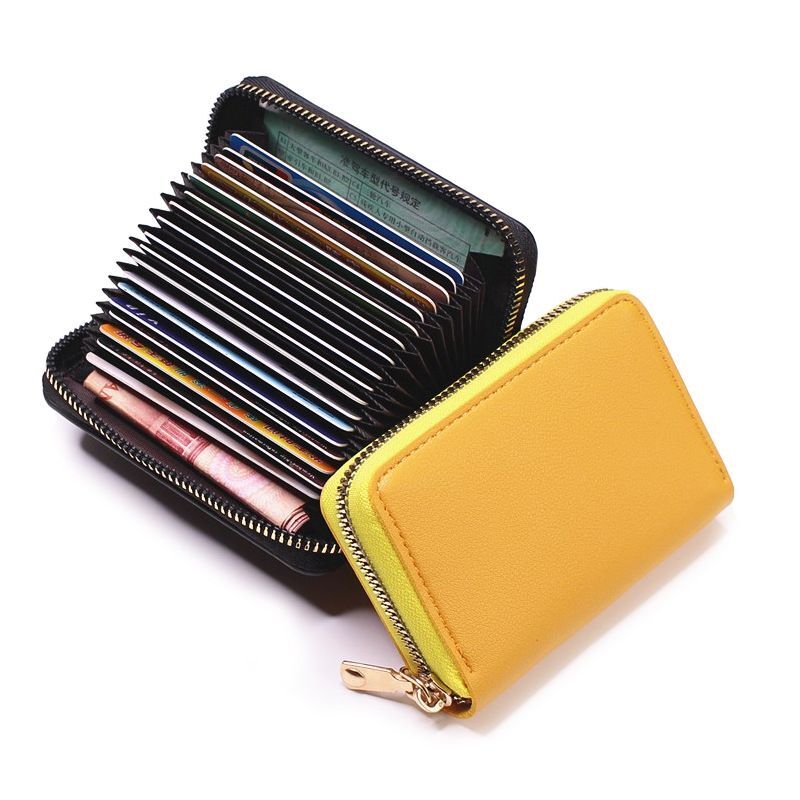 Black Color Coin Purse Wallets Men Women Classic Leather Card