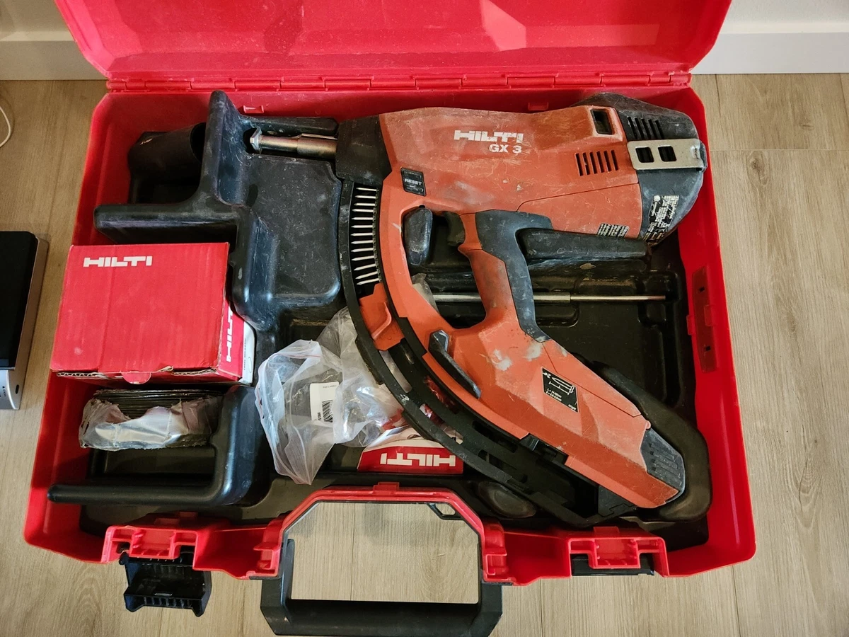 HILTI GX 3 Gas Actuated Fastening Tool Nailer Nail Gun W Case