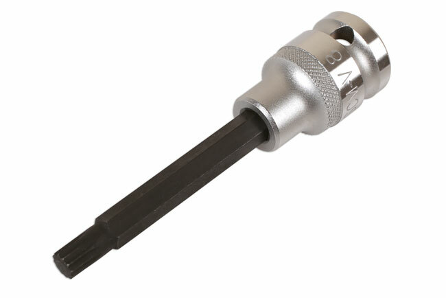 Laser 6327 Spline Bit M8x100mm 1/2""D