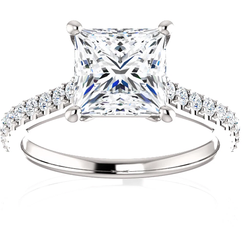 4 carat princess cut engagement ring deals
