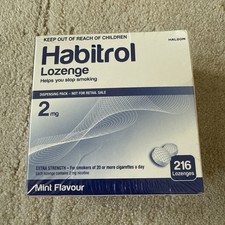 SEALED Habitrol Nicotine 2mg Mint Flavor Lozenges 216 Pieces Sugar Free 2/2026