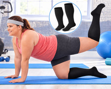 Extra Wide Medical Compression Socks Leg Swelling Circulation For Men Women Sock