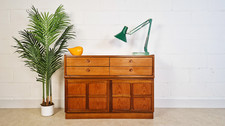 Nathan Mid Century Medium Teak Danish Design Compact Retro Sideboard Cabinet