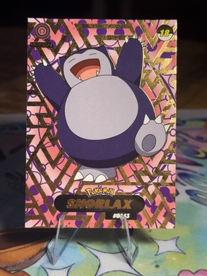  Shadow Snorlax #0143 Gold Texture Crystal Collection 2024 Pokemon RARE  