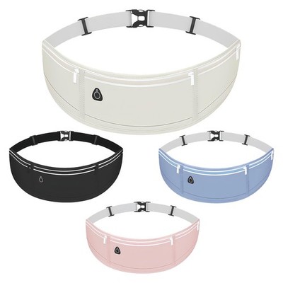 4 Pcs Slim Running Belt, Fanny Packs for Women, Lightweight Reflective Fitnes...