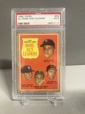 1962 Topps AL Home Runs Leaders #53 PSA 5