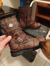 Harley Davidson Women's Size 6.5 Leather Boots excellent 