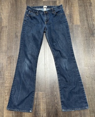 Gap Curvy Flare Jeans Womens 6R Dark Wash Low Rise 28x31