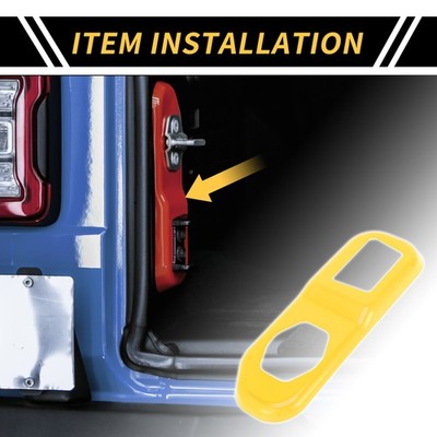 Hinten Stamm Lock Panel Abdeckung Trim für Jeep Wrangler JL JLU 18-24 ABS Gelb