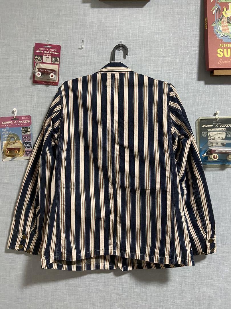 ジャケット・アウター SUGAR CANE / denim coverall jacket Sugar Cane Jacket Men's Mixed Denim Panel Colour Block Jean Jacket