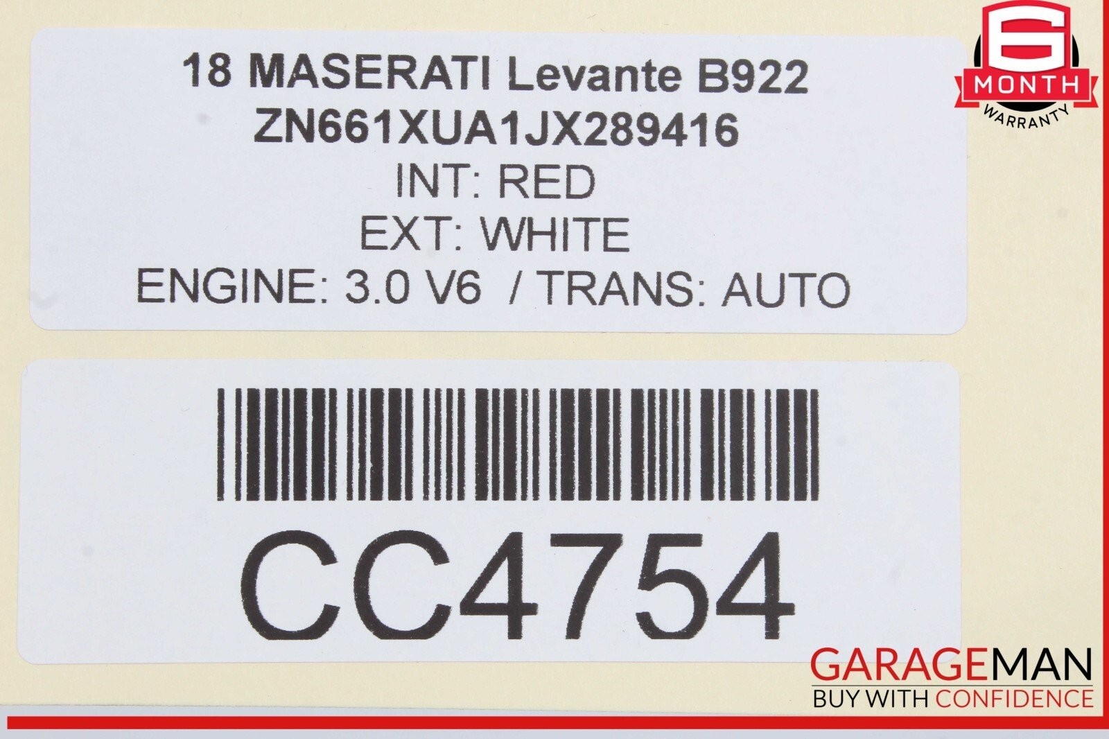 17-22 Maserati Levante M161 Rear Left Driver Side Door Shell OEM