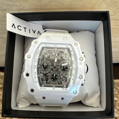 Activa Fury X Invicta Men s Watch W/ Skeleton Dial - 44.3mm, White (ACW2305-006)