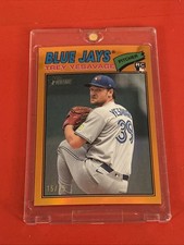 2026 Topps Heritage Trey Yesavage (RC) Orange Chrome /25 Toronto Bluejays RC