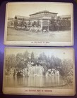 2 1890c Paris France Cabinet Cards Les Halles / Cascade E. Ladrey Photo Antique