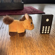 Vtg 90s Galoob Rare Mini Collectible Farm Brown Horse Pony Stuffed Plush 3  