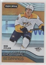 2019-20 Upper Deck Synergy Exceptional Beginnings Orange 186/399 Rem Pitlick ek6