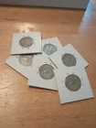 (6) 1950's Washington Quarters 90% Silver Content Circulated