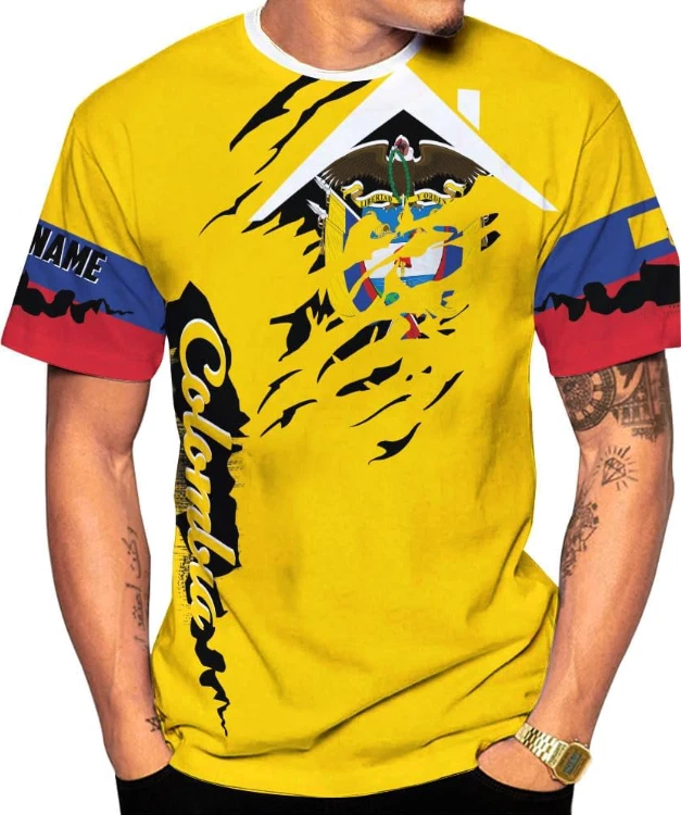 Mostprints Personalized Colombia 3D T-Shirt