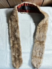 Vintage Mink Fur Stole Wrap Collar 42 inches long