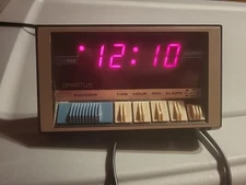 Vintage Spartus Electronic Digital Alarm Clock Tested