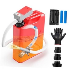 Fuel Transfer Pump - 3.2 Gpm Battery Powered by Auto-Stop, 51-Inch Hose, 4 RED