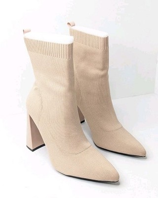 Cape Robbin Faina Knit Boots, Tan, Women's 9