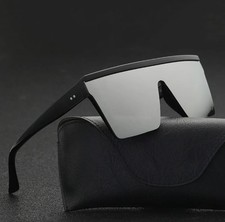 Oversized square beach style sunglasses with UV400 protection