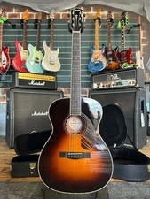 Fender Paramount PO-220E 3-Tone Vintage Sunburst 2022 Electro Acoustic Guitar