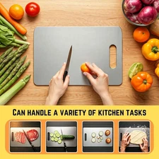 Stainless steel cutting board double-sided easy to clean suitable for kitchen