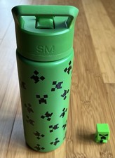 Simple Modern 18 oz  Summit  Minecraft Creeper Water Bottle and Creeper Mini Fig