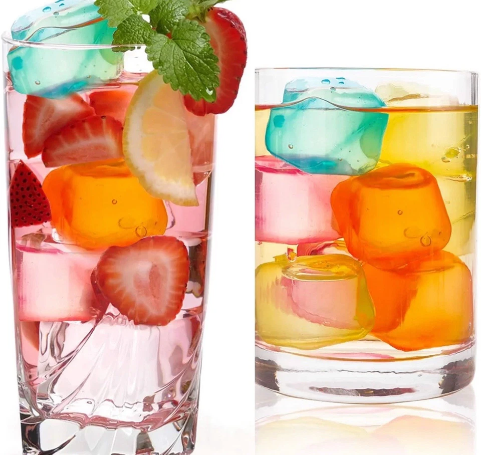 Reusable Ice Cubes, 2.5cm Plastic Squares for Drinks, Whiskey, Wine - Image 4 of 4