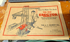 RARER ORIG SKYSCRAPER 4 1/2 C 1934 CATALOGUE A.C. GILBERT ERECTOR SET MANUAL