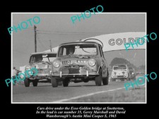 Gerry Marshall Austin Mini Cooper S Race Car c1965 Old Large Historic Photo