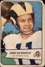 1954 Bowman - Norm Van Brocklin #8 PR (Filler)
