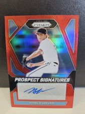 2024 Panini Prizm Baseball Noble Meyer Prospect Signatures Auto Red /99 Miami