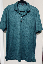 Bad Birdie golf polo shirt Men's Large green performance short sleeve