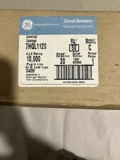 G.E. Circuit Breaker 20 AMP 1Pole THQL1120, 5 Packs Of 10 In A Pack