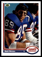 1991 Upper Deck Mark Bavaro New York Giants #286 13622