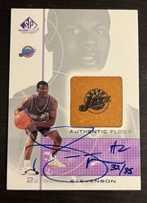 2002-03 Upper Deck Series 2 DESHAWN STEVENSON SP Game Floor Buyback Auto /35