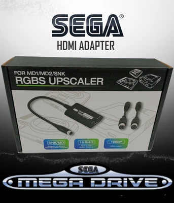 SEGA Megadrive HDMI Adapter Converter RGBS Upscaler For MD 1 & 2 & SNK NEO GEO