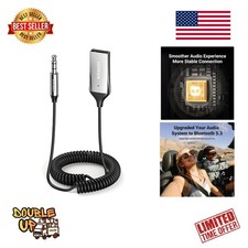 Durable Bluetooth 6.0 Aux Receiver - Easy Plug and Play for Cars and Home Audio