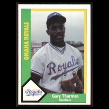 Gary Thurman #194 1990 CMC Minor League Omaha Royals Baseball Card MLB NM