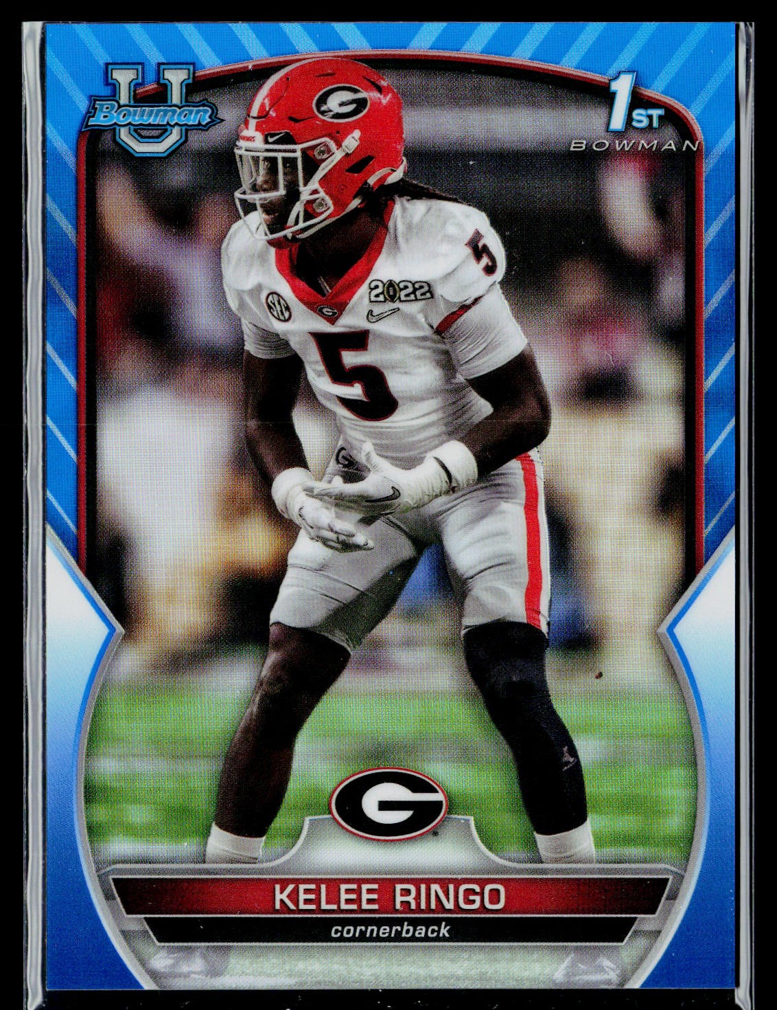 2022 Bowman University Chrome #68 Kelee Ringo Blue Refractor #/199