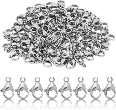 100Pcs Lobster Claw Clasps Grade a 304 Stainless Steel Jewelry Lobster Clasp Fas