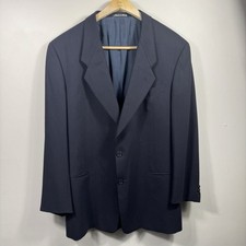 Vtg Giorgio Armani Le Collezioni 44L Blazer Sport Coat 100 Virgin Wool Italy