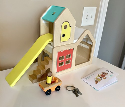 Lovevery Modular House Dollhouse Key Car Bed Ped Doll Slide