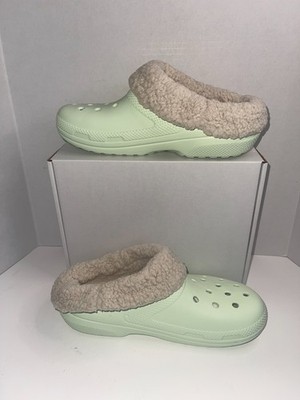 Unisex Crocs Classic Blitzen IV Lined Clogs | Light Green | Brand New| M9/ W11