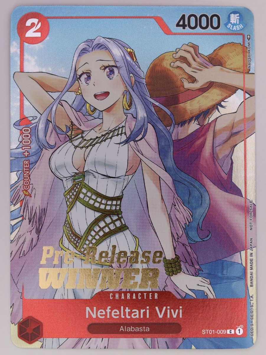 Nefeltari Vivi ST01-009 OP-03 Pre Release Winner Stamped Promo
