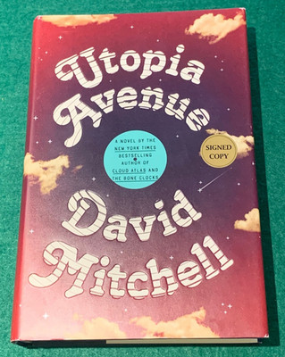 Utopia Avenue David Mitchell SIGNED 1st US Ed 1st Print HC DJ 2020 Novel Sci-Fi